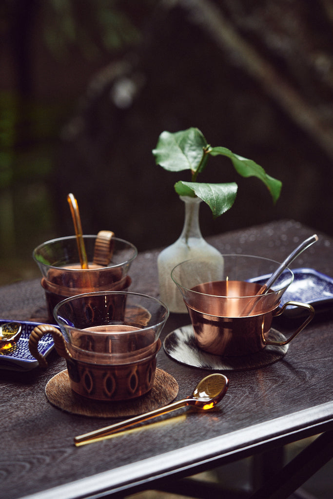 Vintage Copper Tea Glass