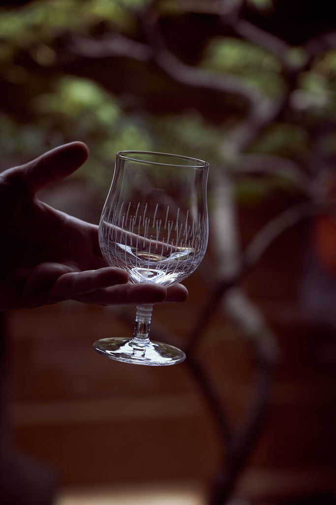 Vintage Crystal Wine Glass