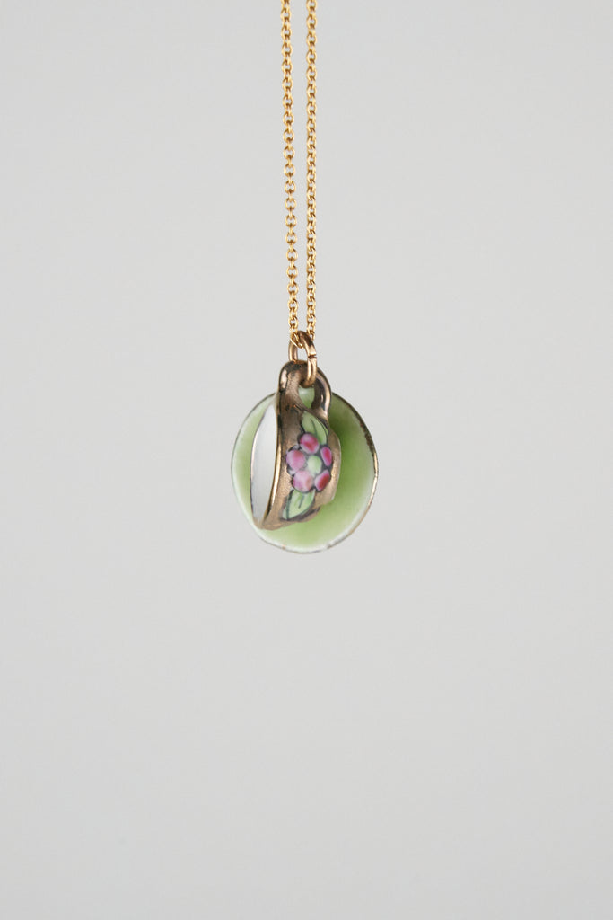 Cup&Saucer Necklace by Louise Buchan