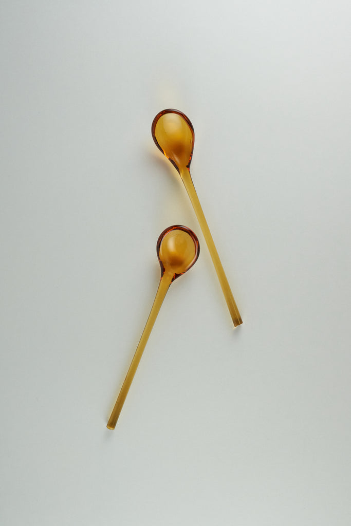 Vintage Glass Spoon Set