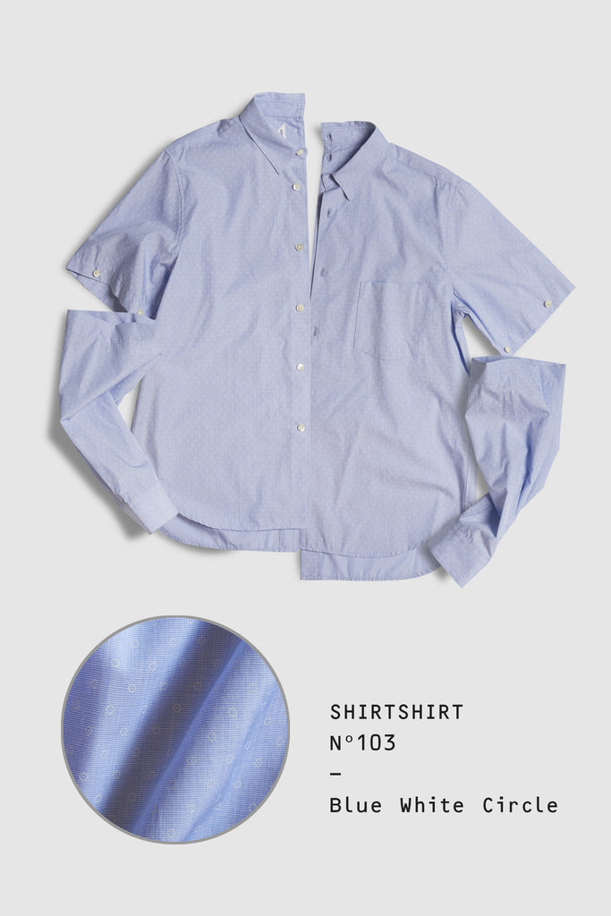 SHIRTSHIRT - Blue White Circle / Nº103