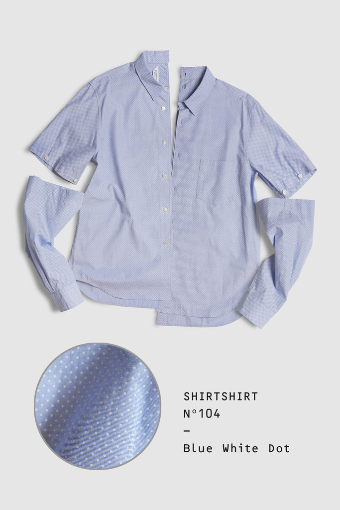 SHIRTSHIRT - Blue White Dot / Nº104
