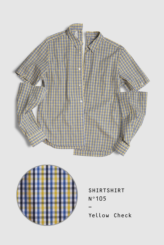 SHIRTSHIRT - Yellow Check / Nº105