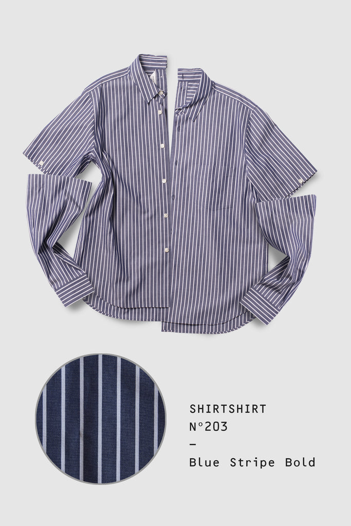 SHIRTSHIRT - Blue Stripe Bold / Nº203