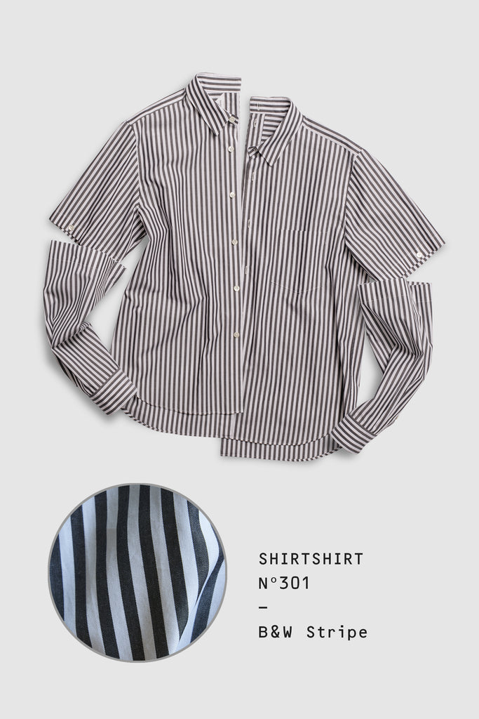 SHIRTSHIRT - B&W Stripe / Nº301