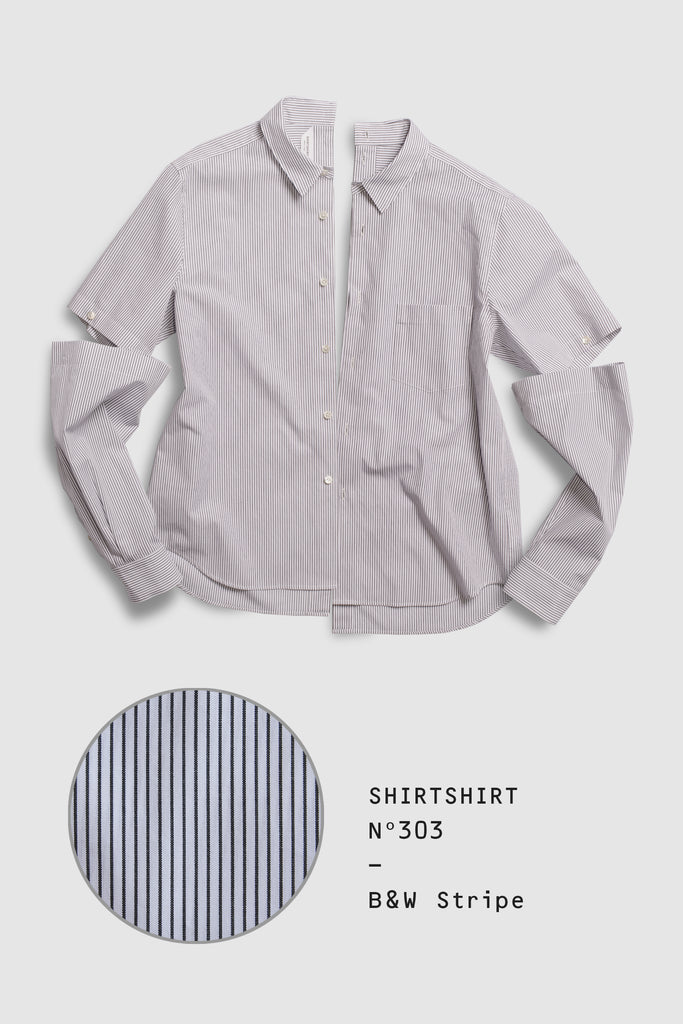 SHIRTSHIRT - B&W Stripe / Nº303