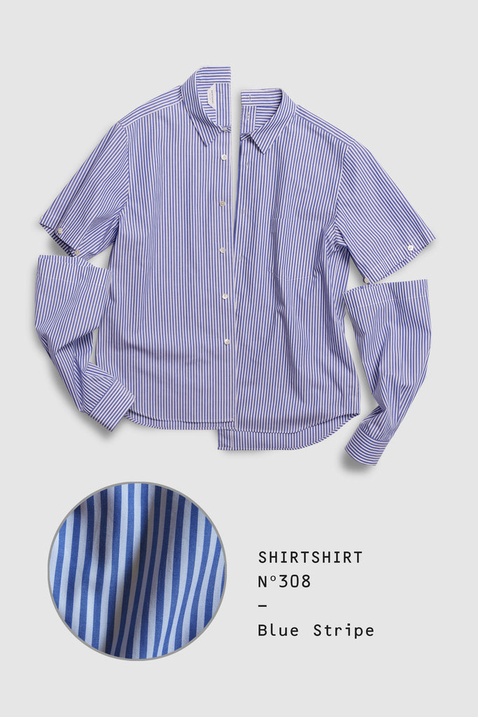 SHIRTSHIRT - Blue Stripe / Nº308
